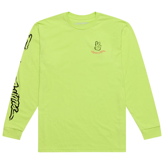 TLD Long Sleeve Tee Peace Out Glo Yellow