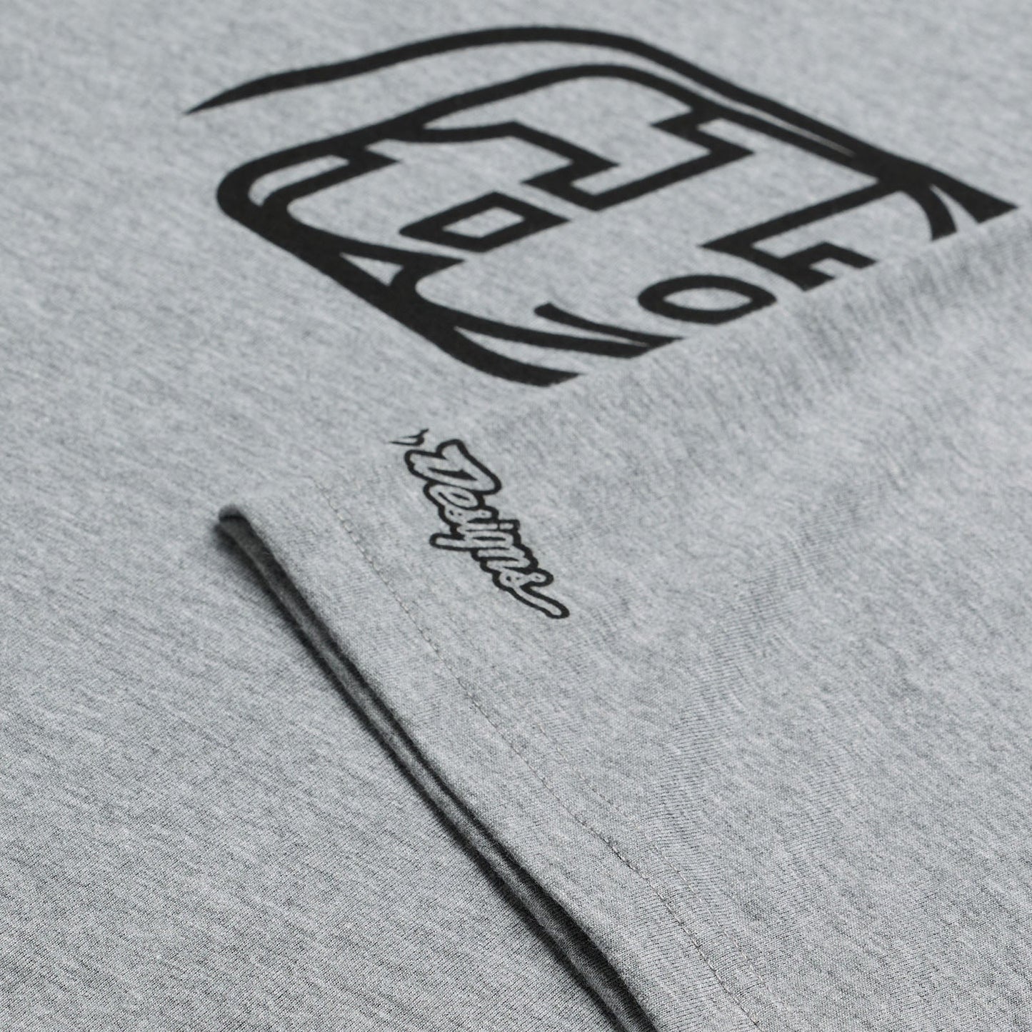 TLD Short Sleeve Tee Badge Grey Heather