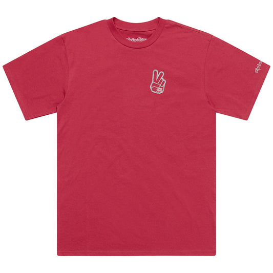 TLD Short Sleeve Tee Peace Out Fuchsia