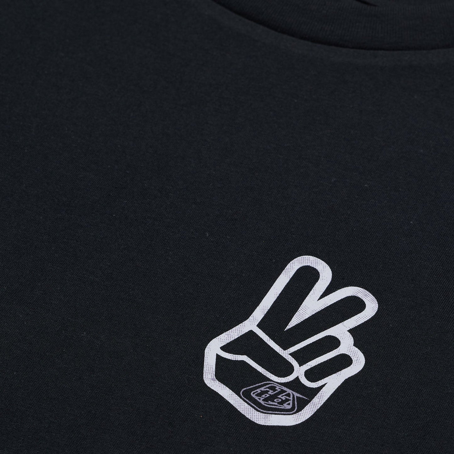 TLD Womens Short Sleeve Tee Peace Out Black