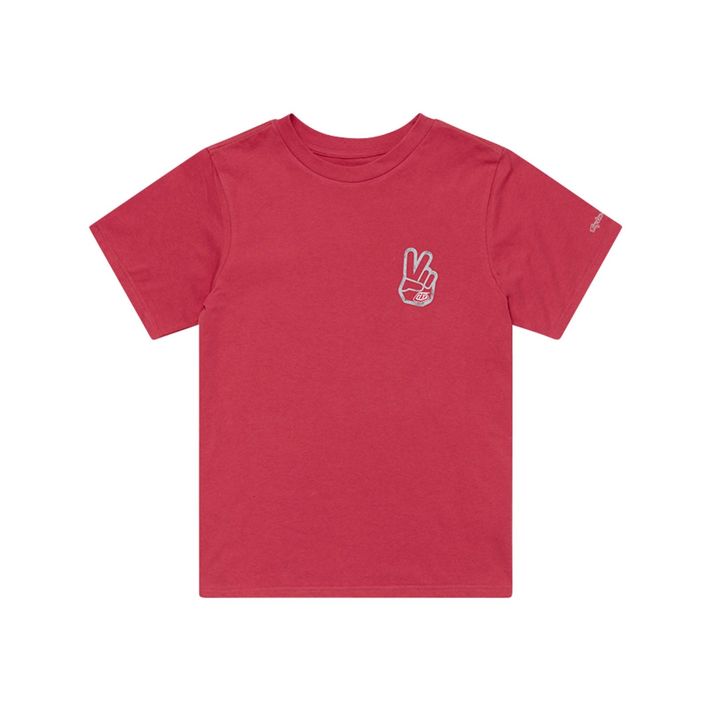 TLD Womens Short Sleeve Tee Peace Out Fuchsia