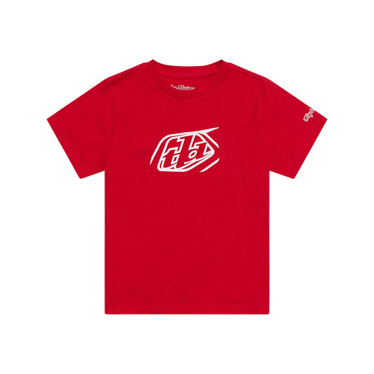 TLD Youth Short Sleeve Tee Badge Team Red