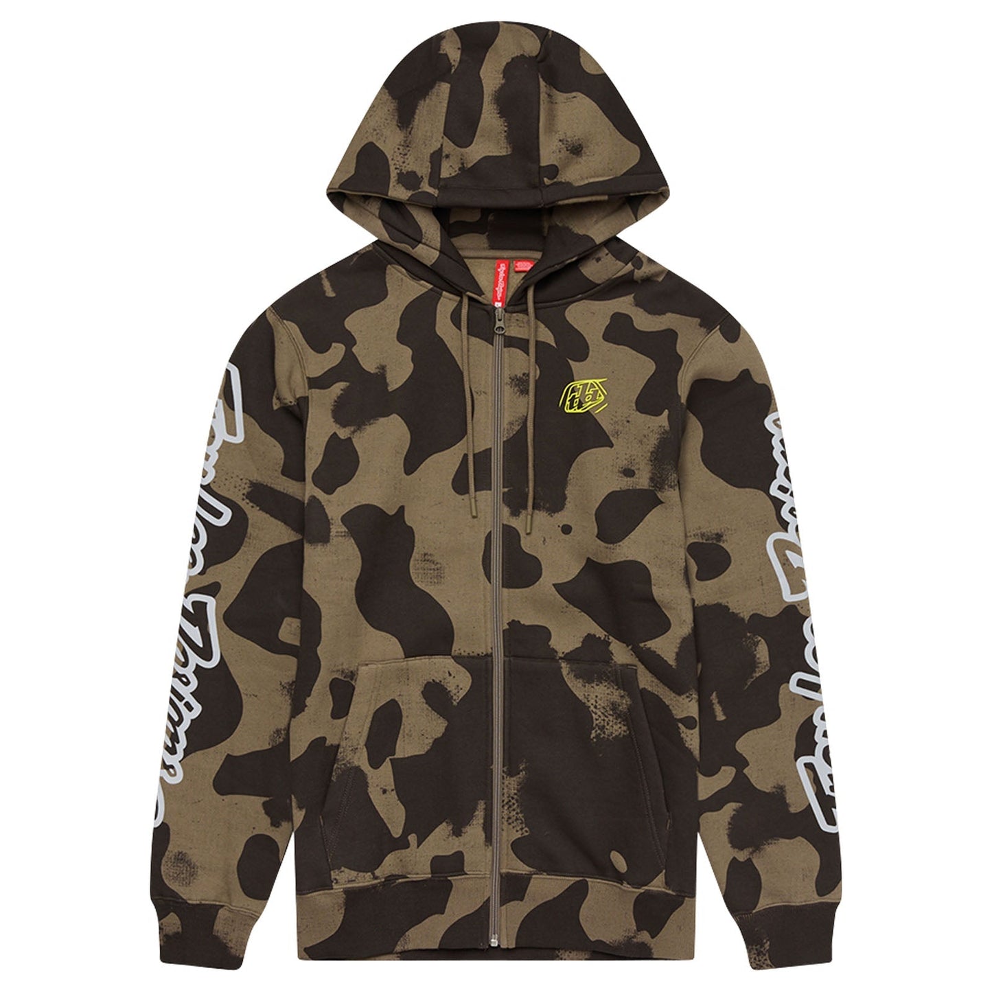 TLD Zip Up Hoodie Branded Olive Camo