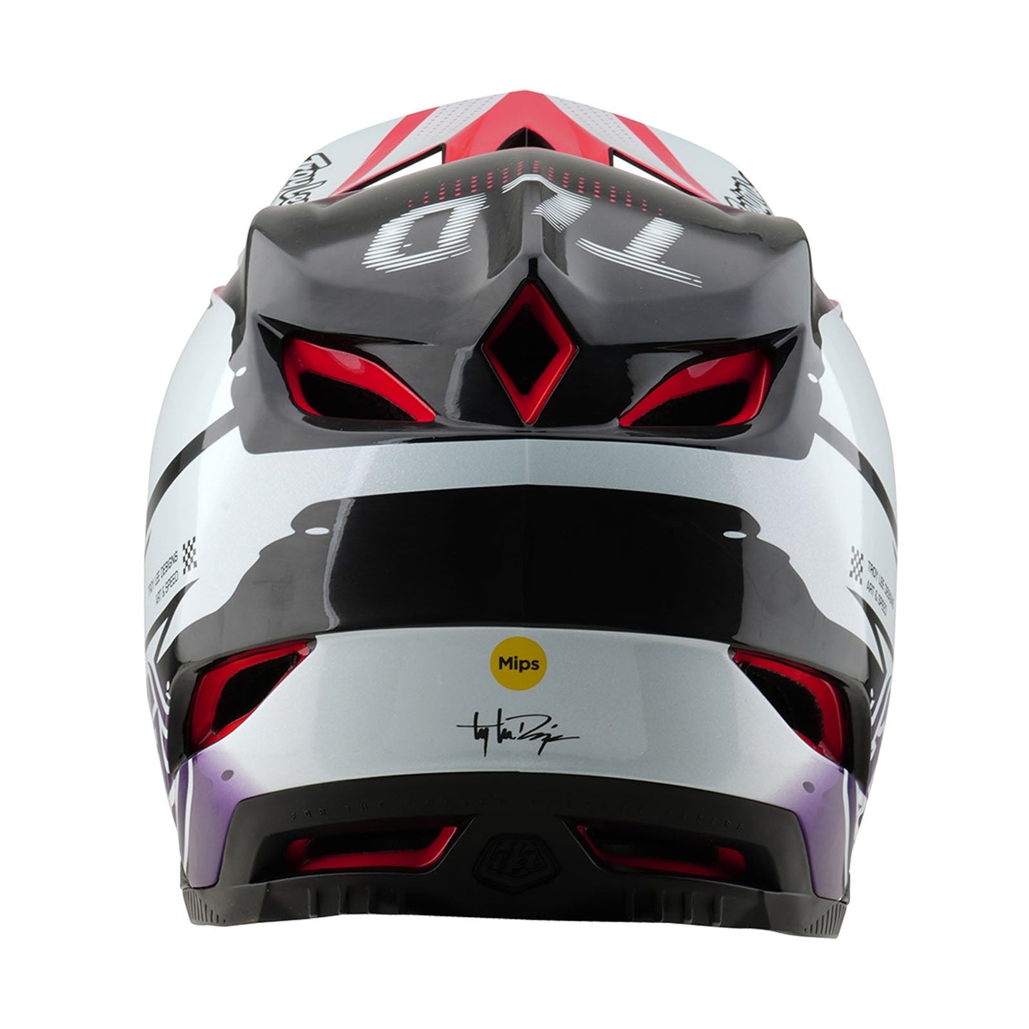TLD D4 Carbon Helmet W/MIPS Drip White