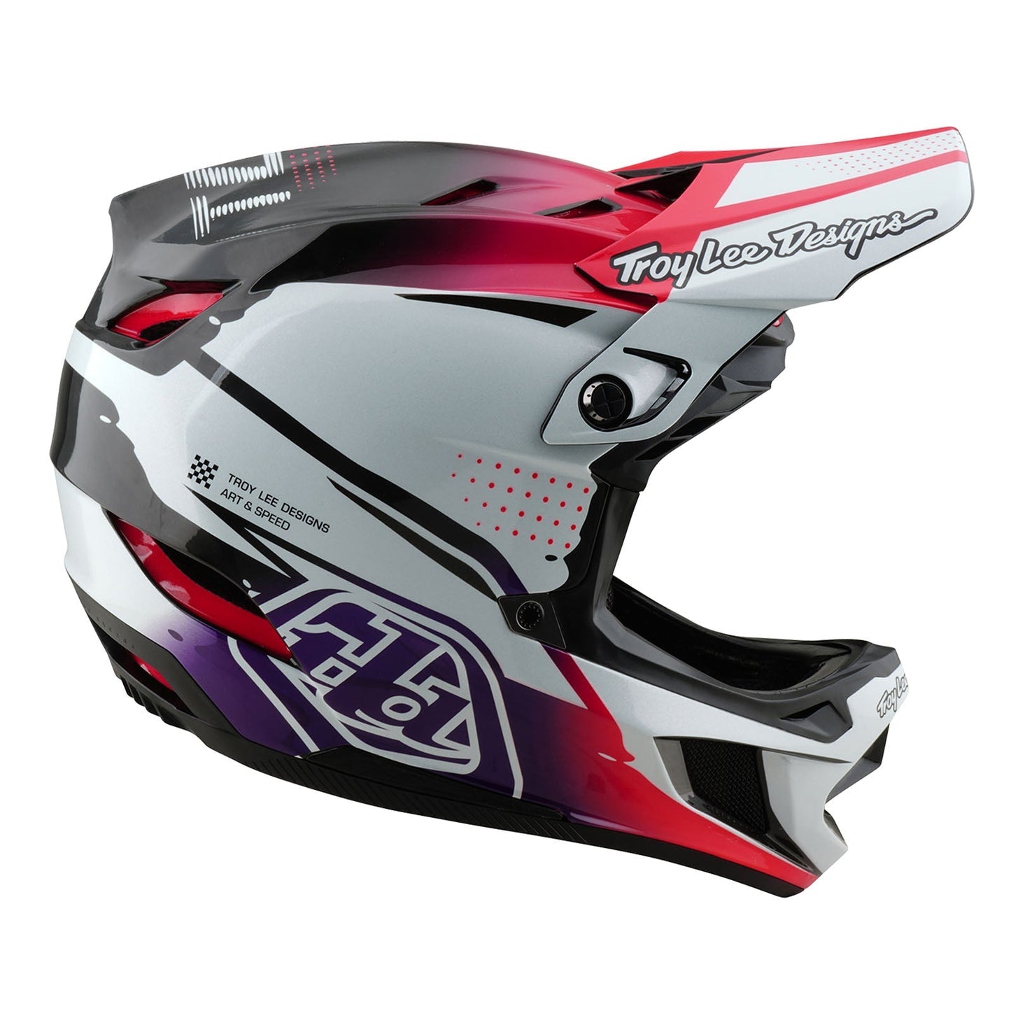TLD D4 Carbon Helmet W/MIPS Drip White