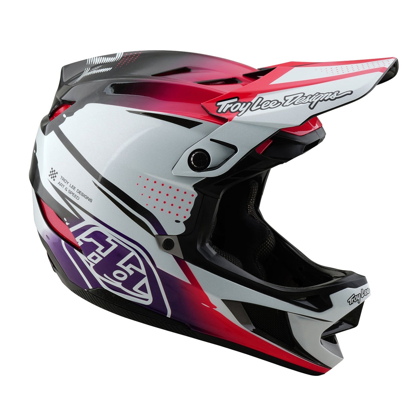 TLD D4 Carbon Helmet W/MIPS Drip White