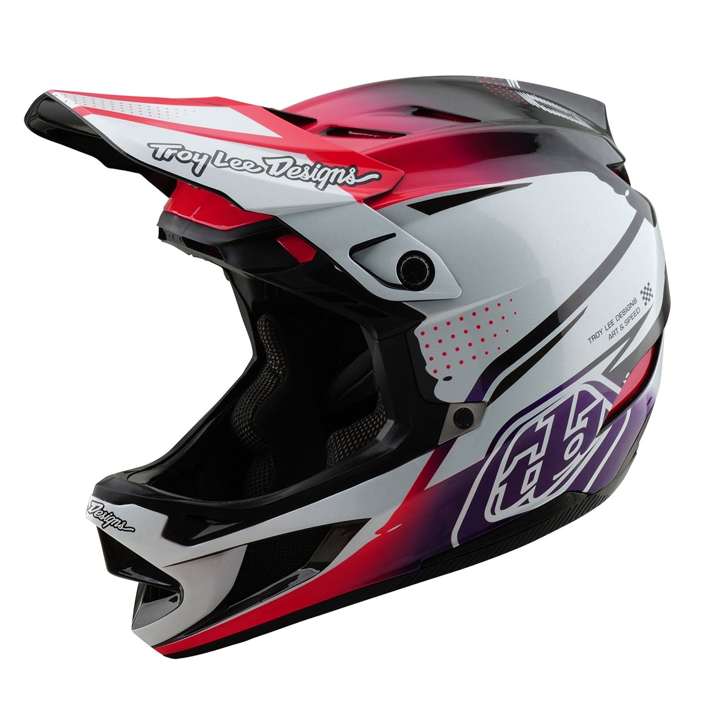 TLD D4 Carbon Helmet W/MIPS Drip White
