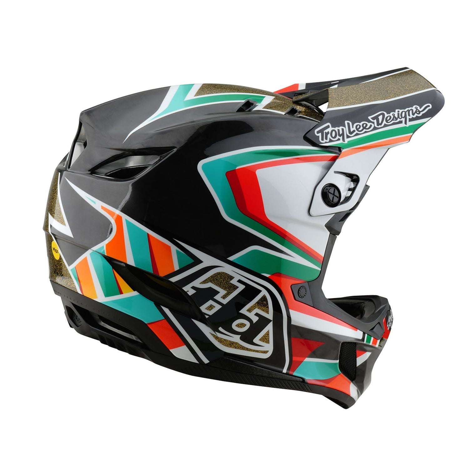 TLD D4 Carbon Helmet W/MIPS Frames Black / Gold