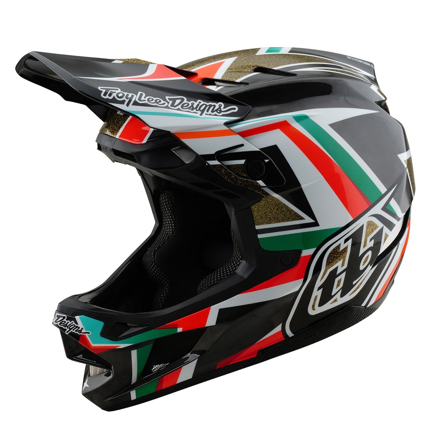 TLD D4 Carbon Helmet W/MIPS Frames Black / Gold