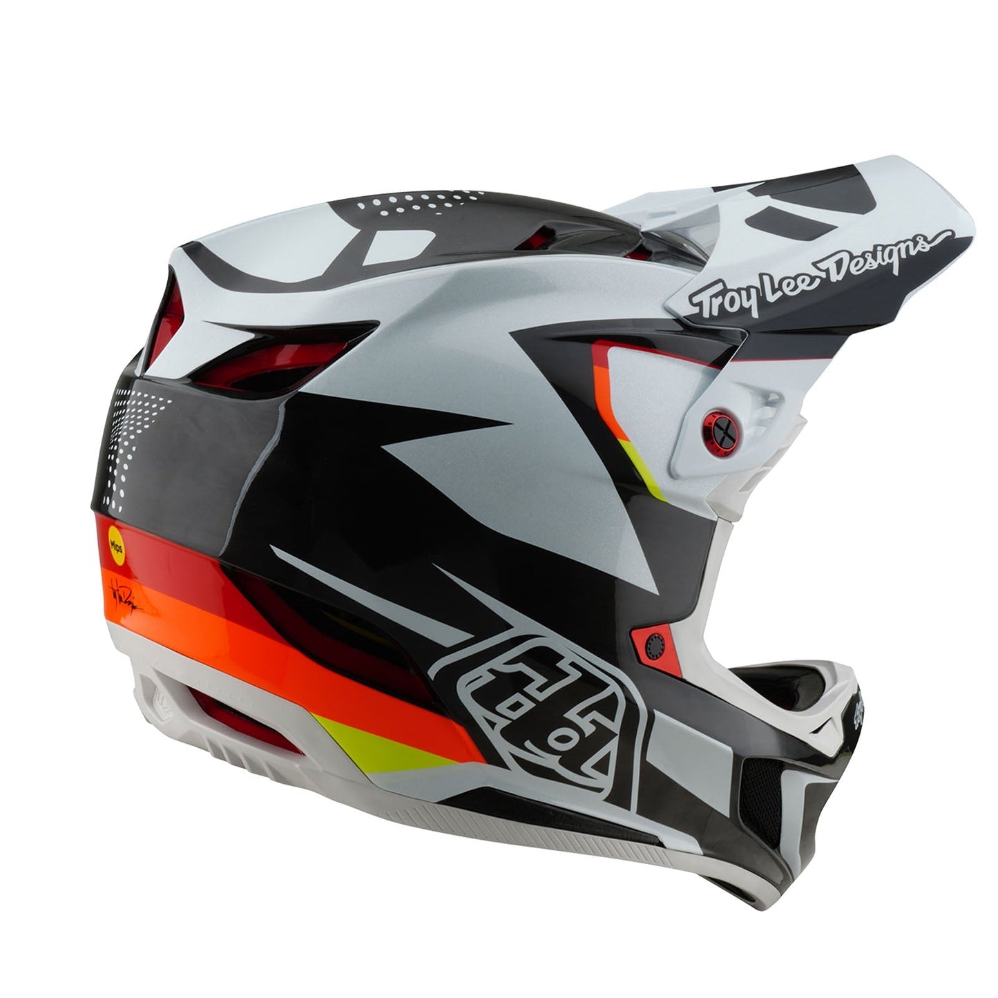 TLD D4 Carbon Helmet W/MIPS Optic Black