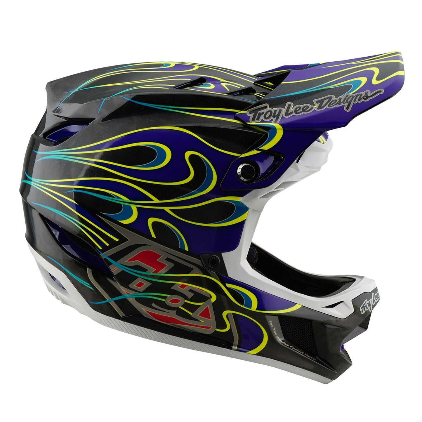 TLD D4 Carbon Helmet W/MIPS Torched Black / Purple