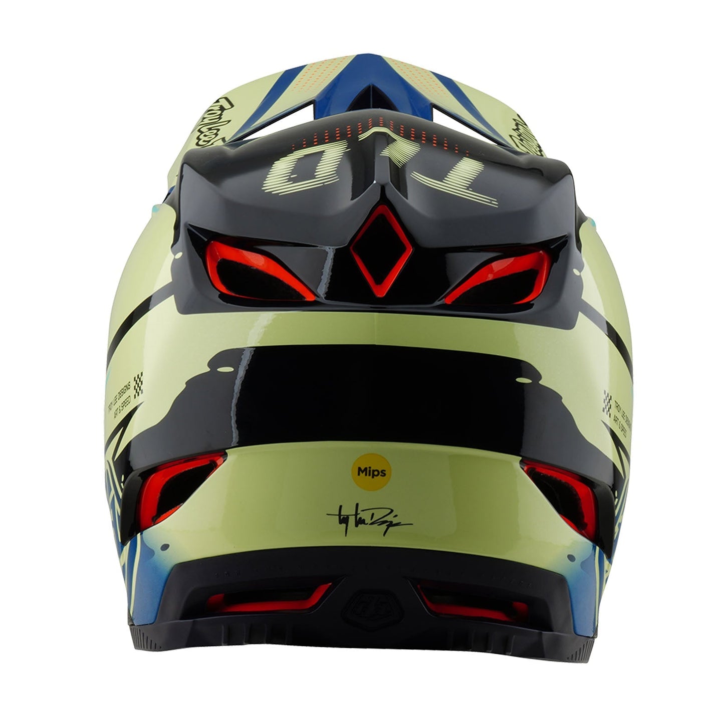 TLD D4 Composite Helmet W/MIPS Drip Glo Yellow