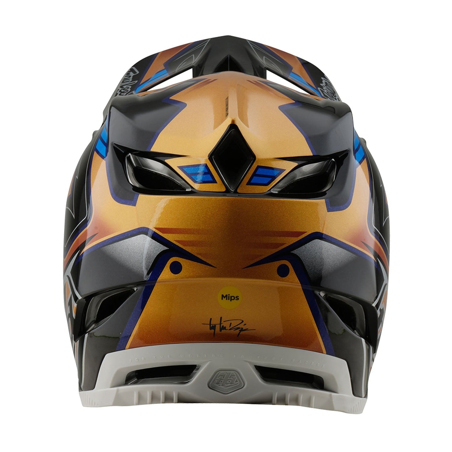 TLD D4 Composite Helmet W/MIPS Royalty Black / Gold