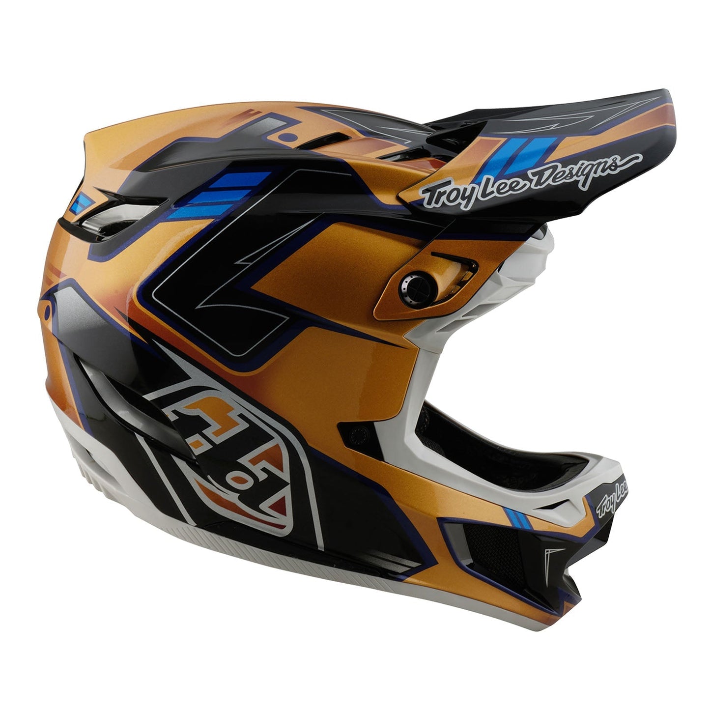 TLD D4 Composite Helmet W/MIPS Royalty Black / Gold