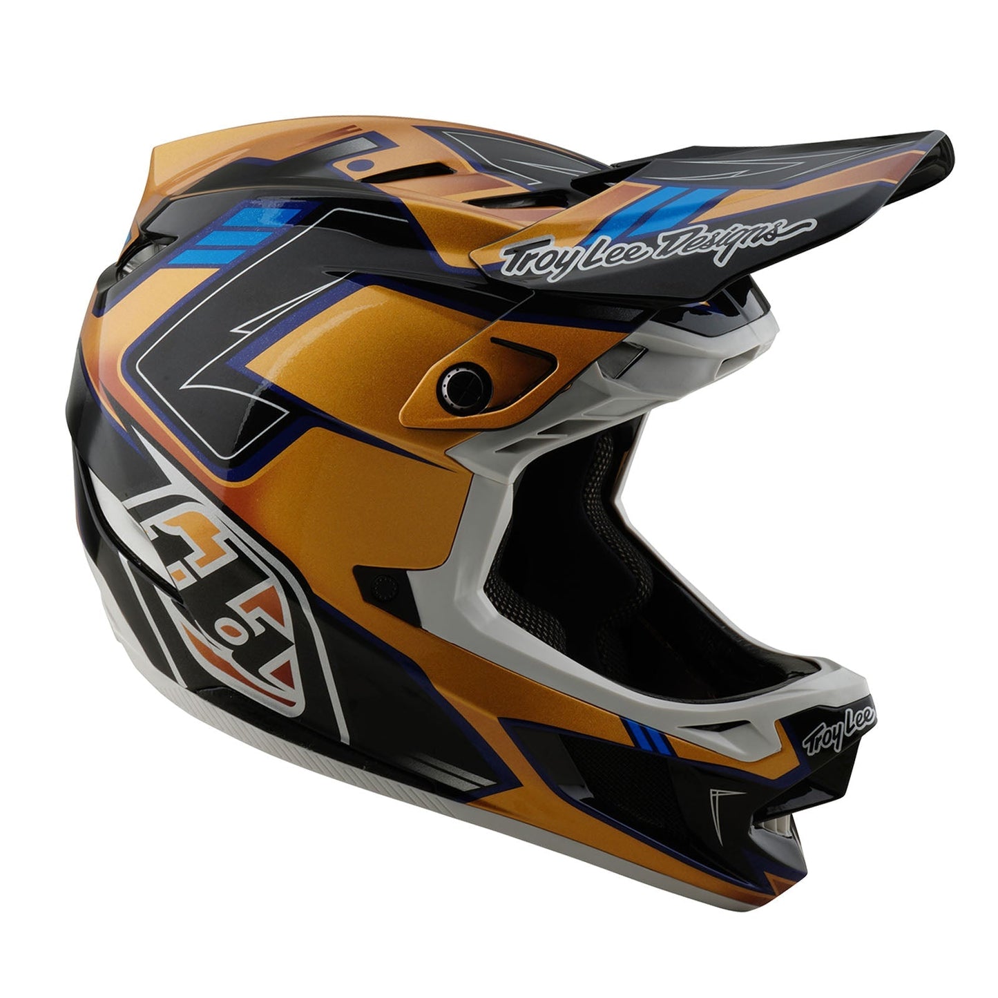 TLD D4 Composite Helmet W/MIPS Royalty Black / Gold