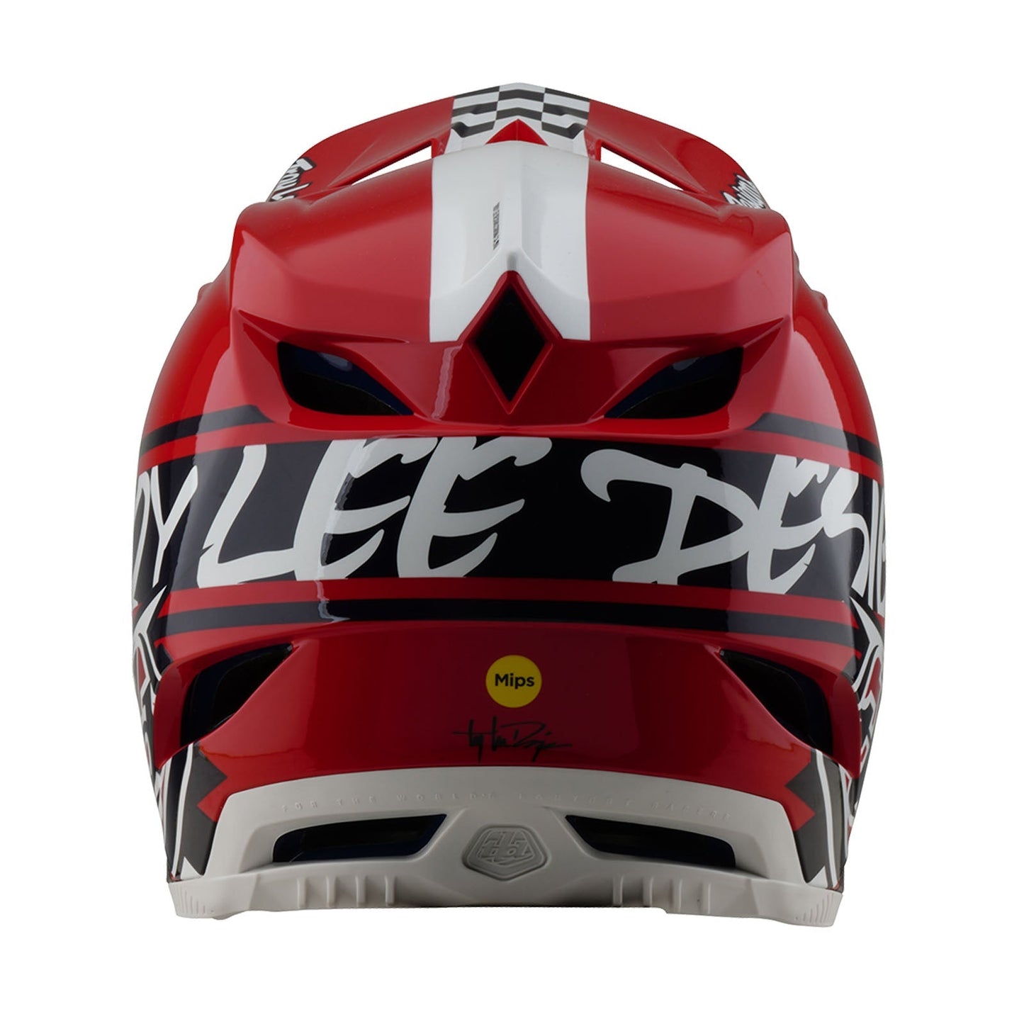 TLD D4 Polyacrylite Helmet W/MIPS Fifty-50 White / Red