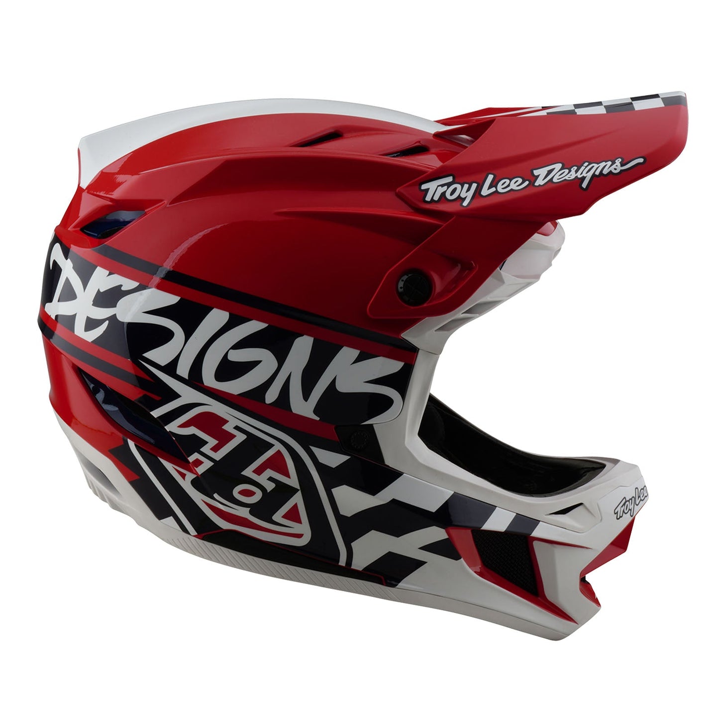 TLD D4 Polyacrylite Helmet W/MIPS Fifty-50 White / Red