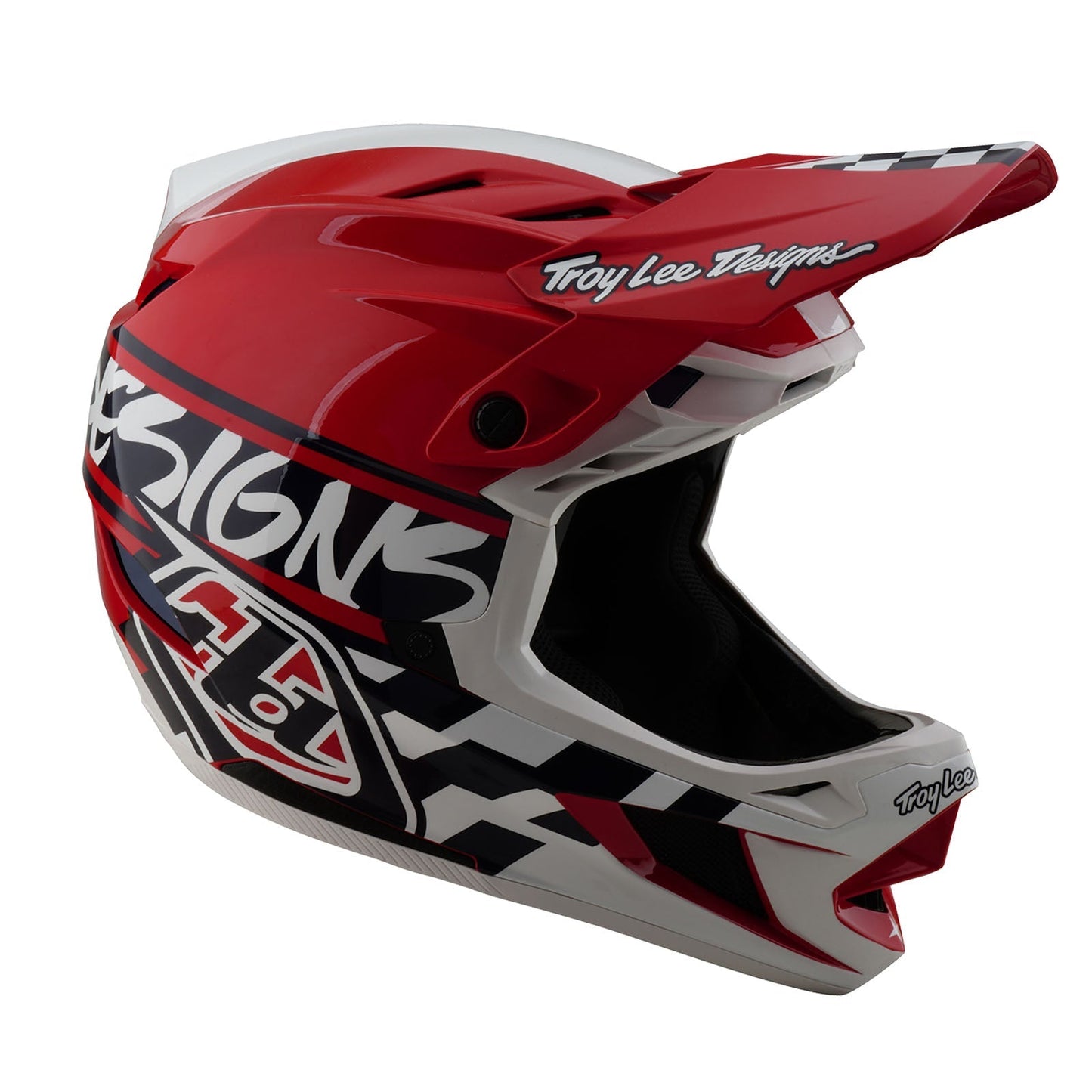 TLD D4 Polyacrylite Helmet W/MIPS Fifty-50 White / Red