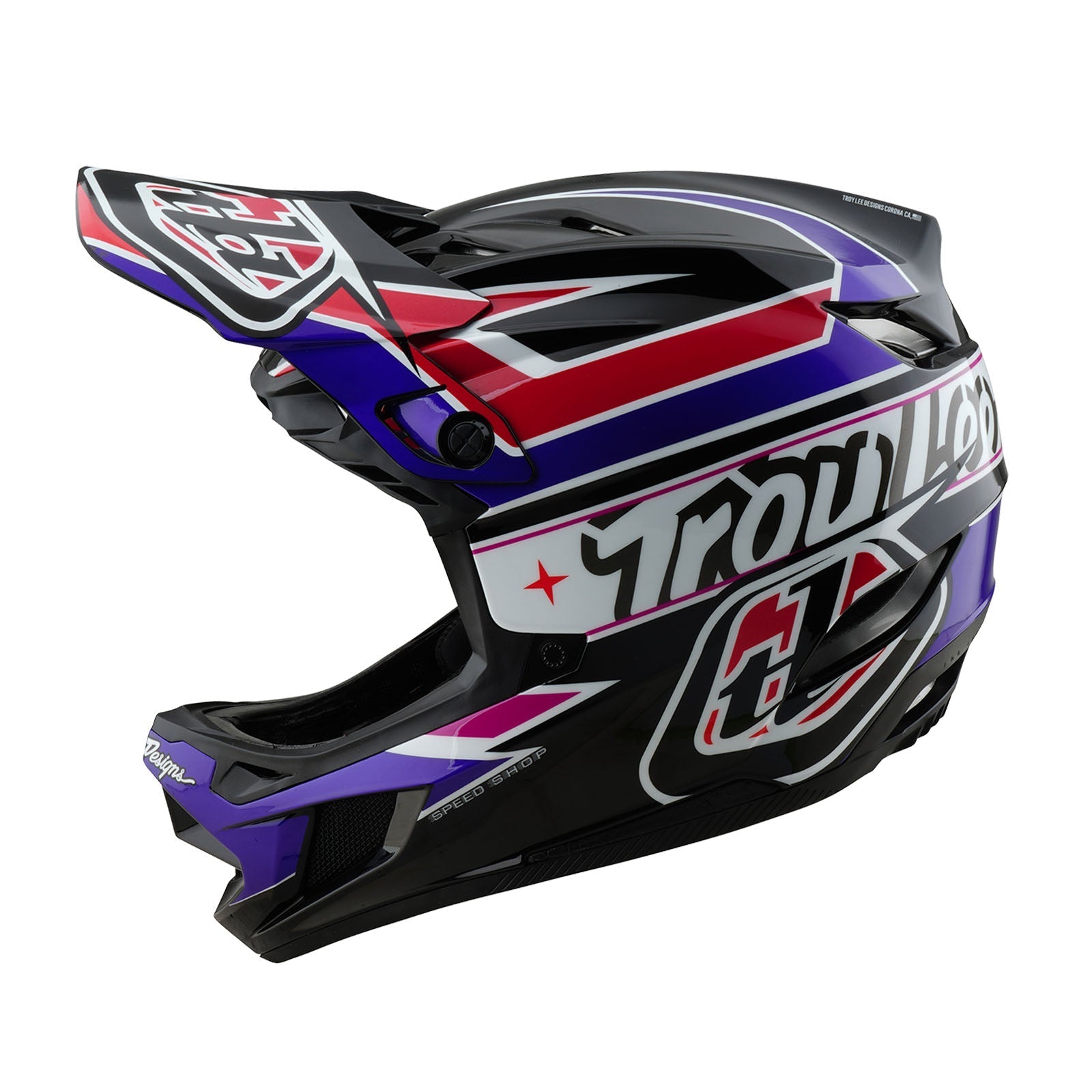 tld fullface helm D4 Polyacrylite Helmet W/MIPS Linear Black – Troy Lee Designs EU
