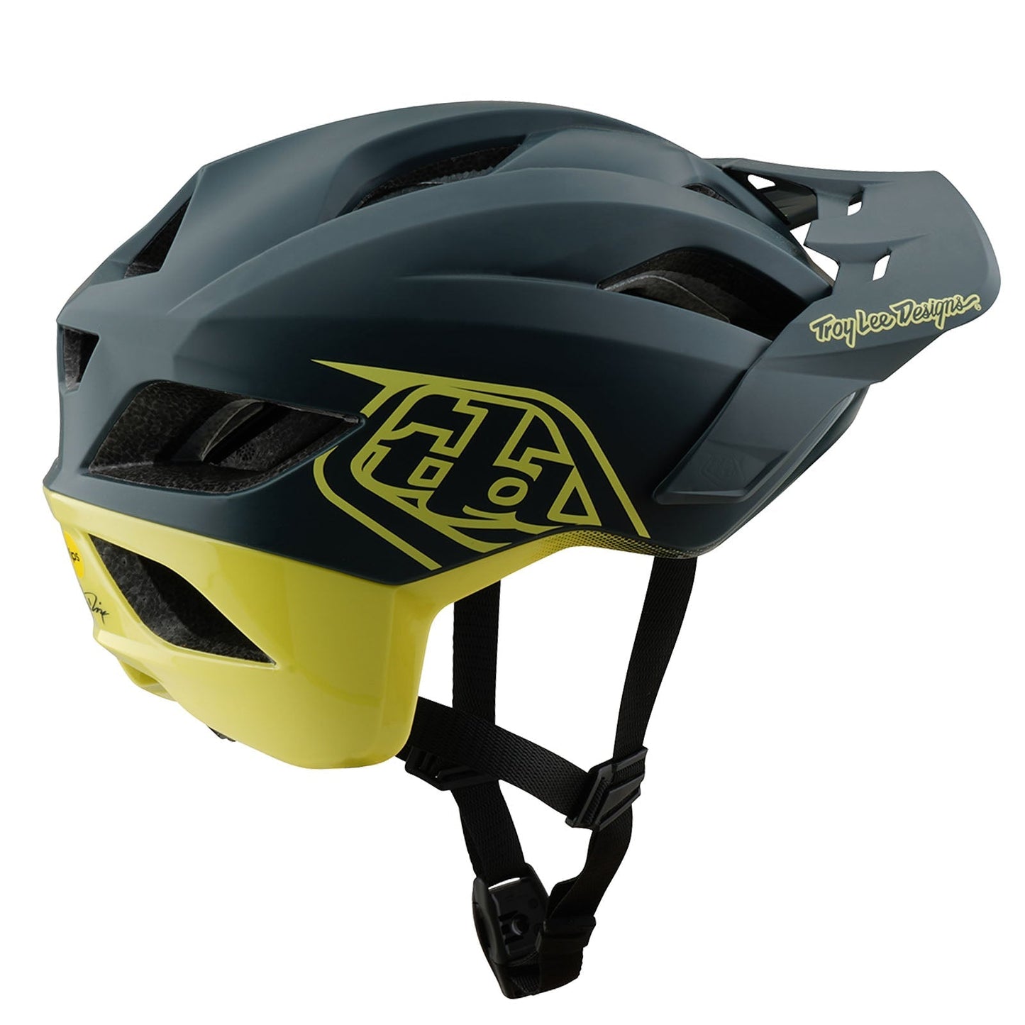 TLD Flowline SE Helmet W/MIPS Badge Grey / Glo Yellow