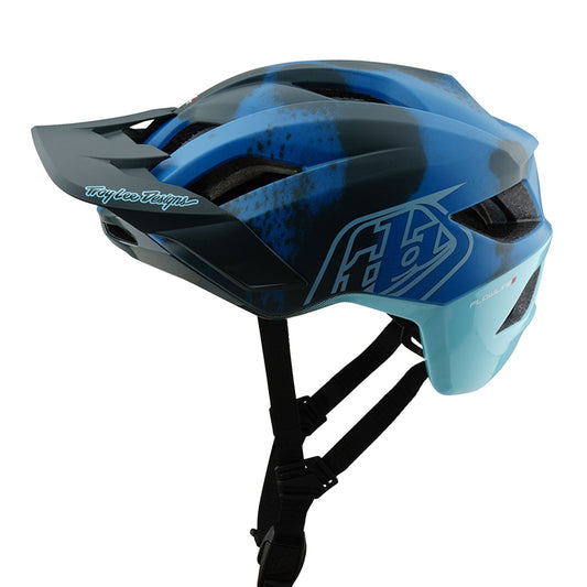 TLD Flowline SE Helmet W/MIPS Badge Camo Blue