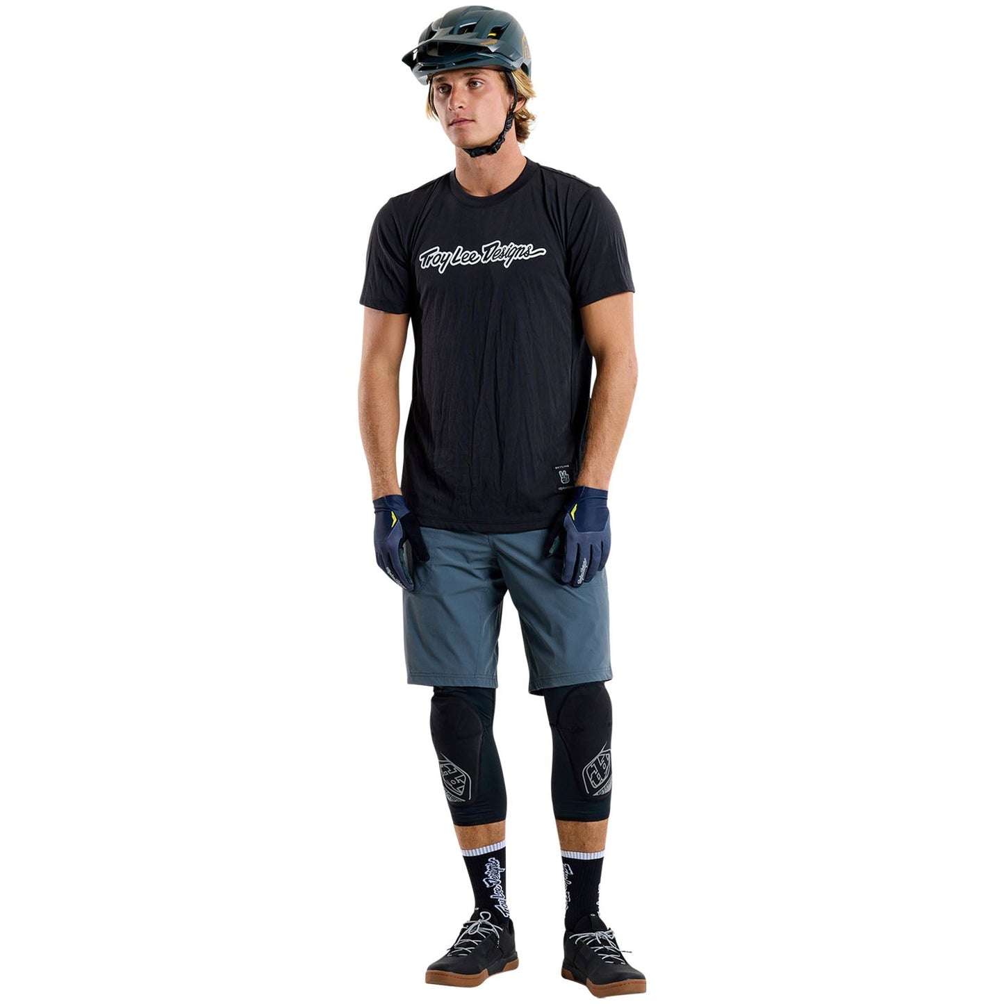 TLD Skyline Short Sleeve Ride Tee Signature Black