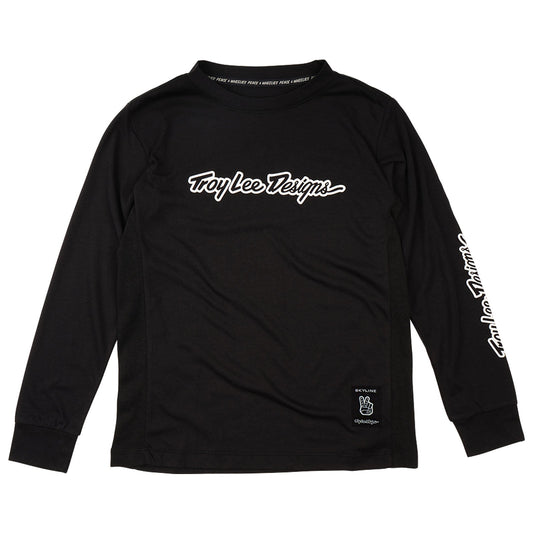 TLD Youth Skyline Ride Long Sleeve Tee Signature Black