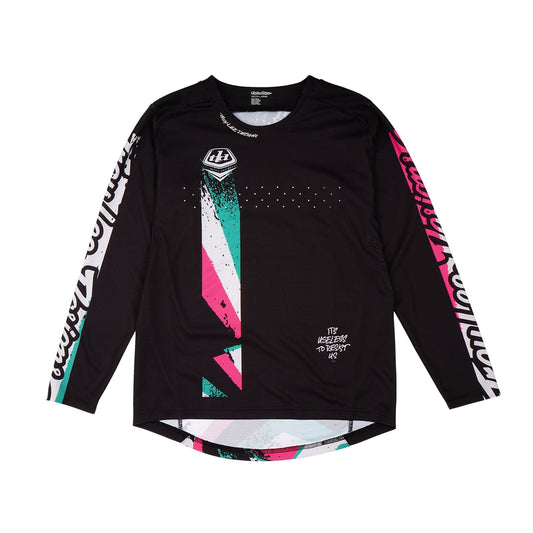 TLD Youth Sprint Jersey Full Pull Black