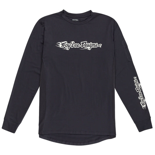 TLD Youth Ruckus Long Sleeve Ride Tee Burn Out Carbon