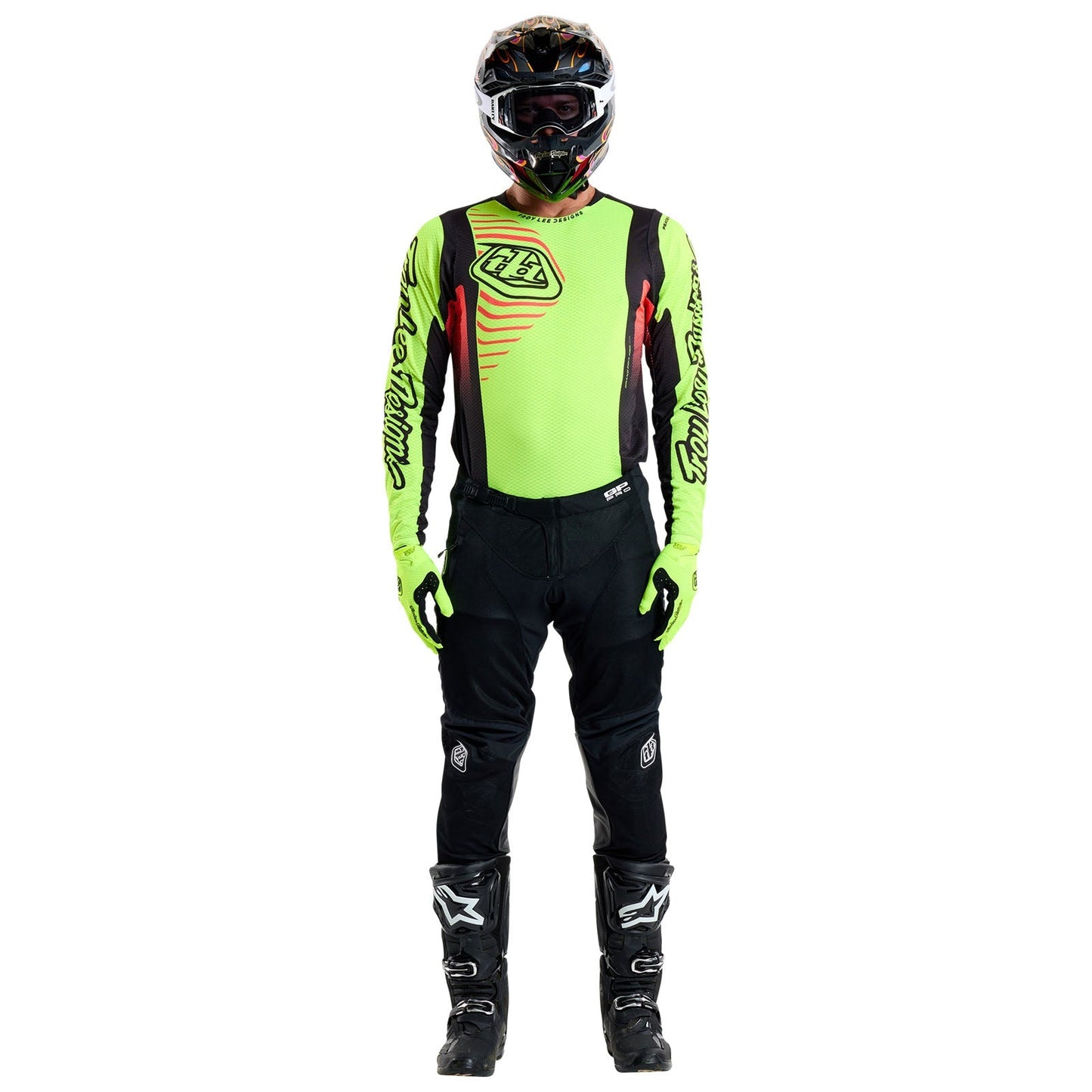 TLD GP Pro Air Jersey Ripple Glo Yellow / Infra Red