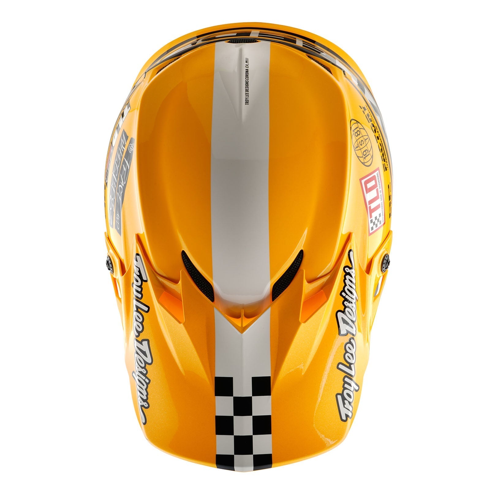 TLD Youth GP Pro Helmet W/MIPS Fifty-50 White / Gold