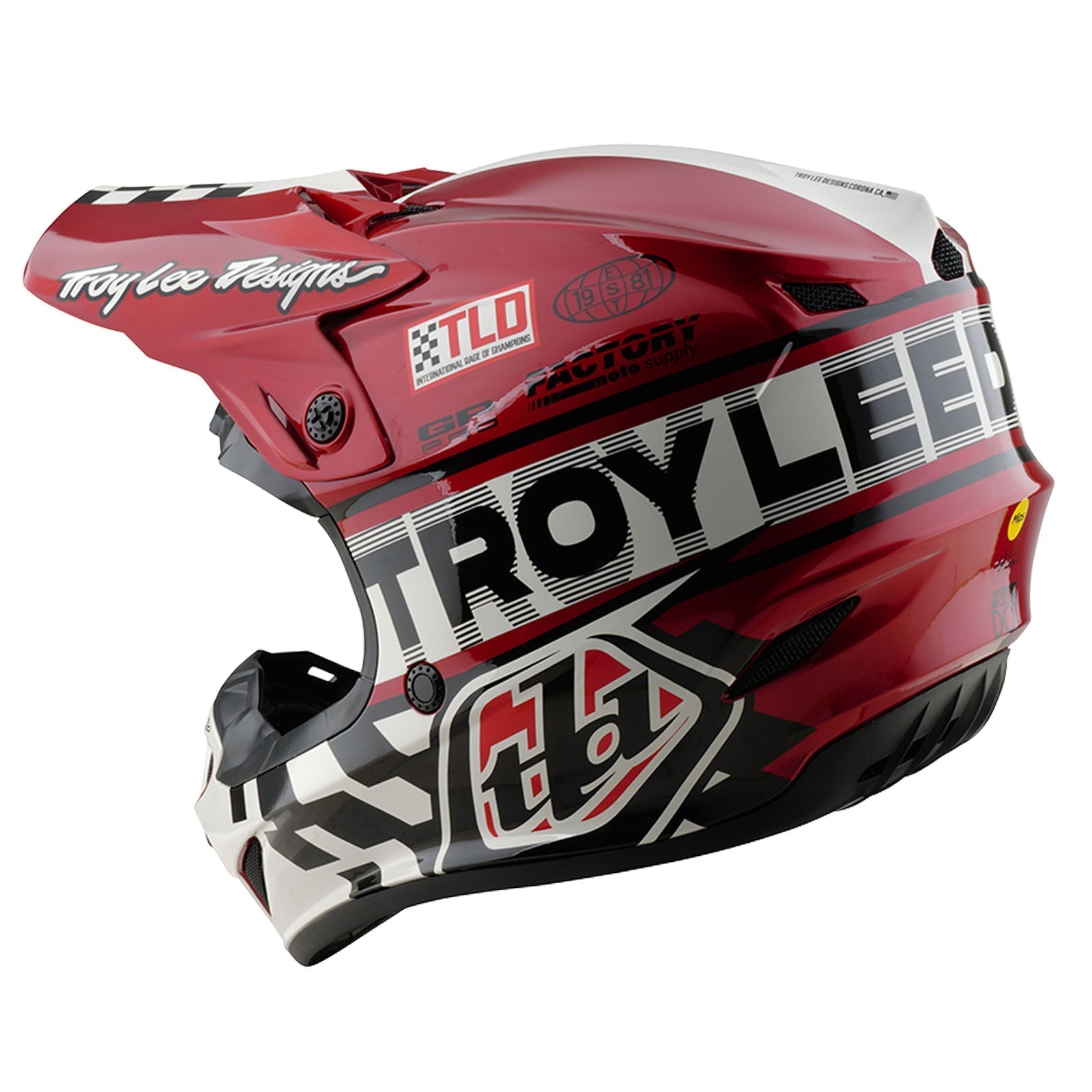 TLD GP Pro Helmet Fifty-50 White / Red