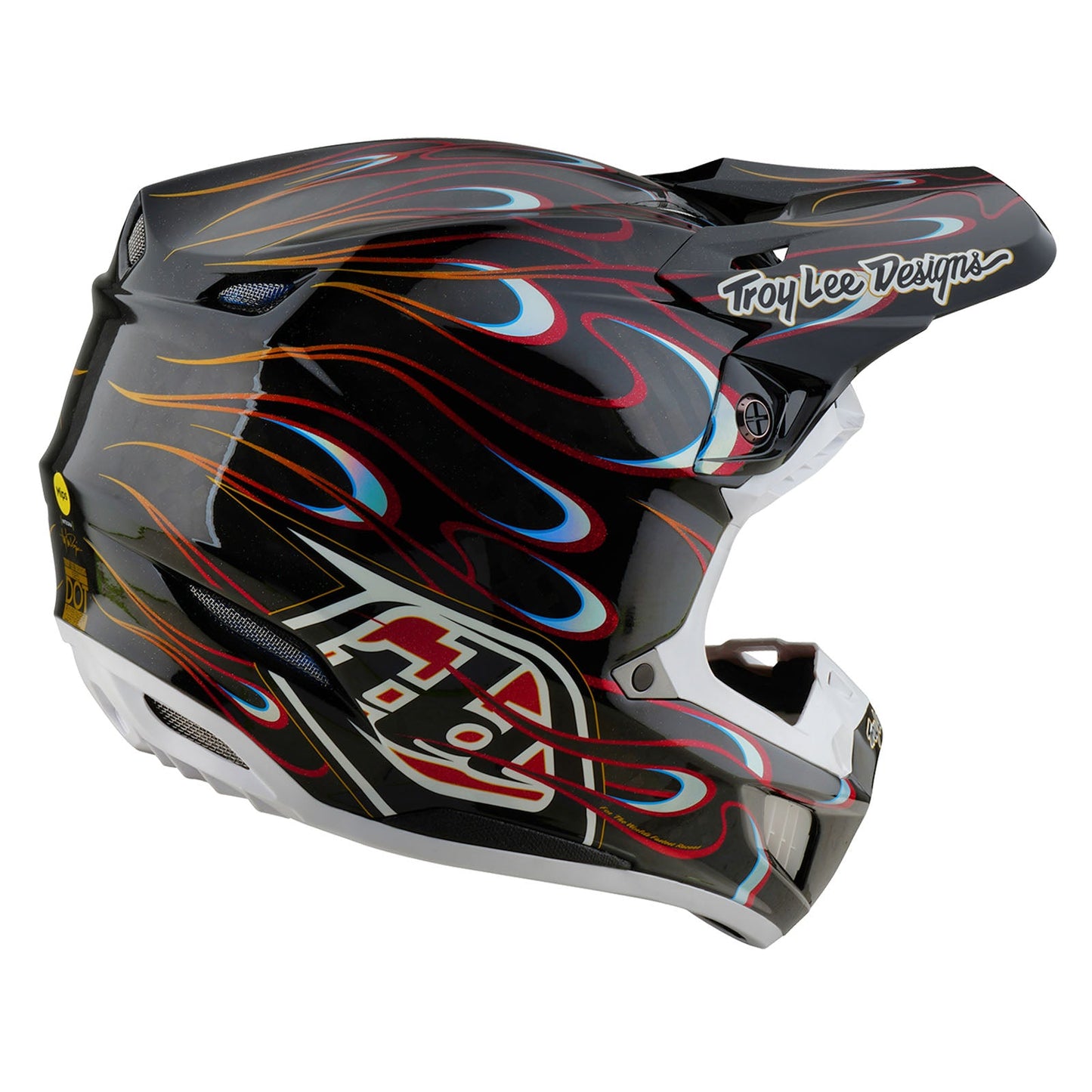 TLD SE5 Carbon Helmet W/MIPS Torched Black / Red