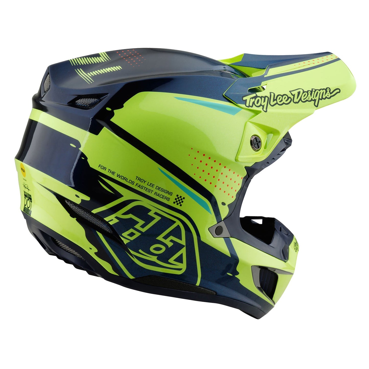 TLD SE5 Composite Helmet W/MIPS Drip Yellow