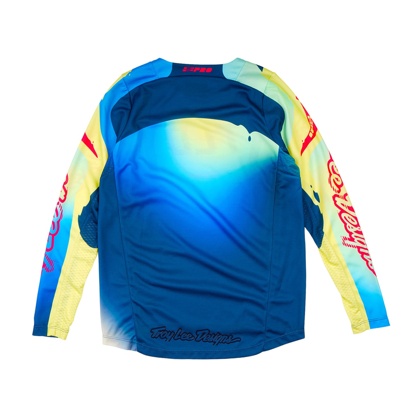 Maillot GP Pro Jeunesse Jaune Fluo / Bleu Marine Foncé