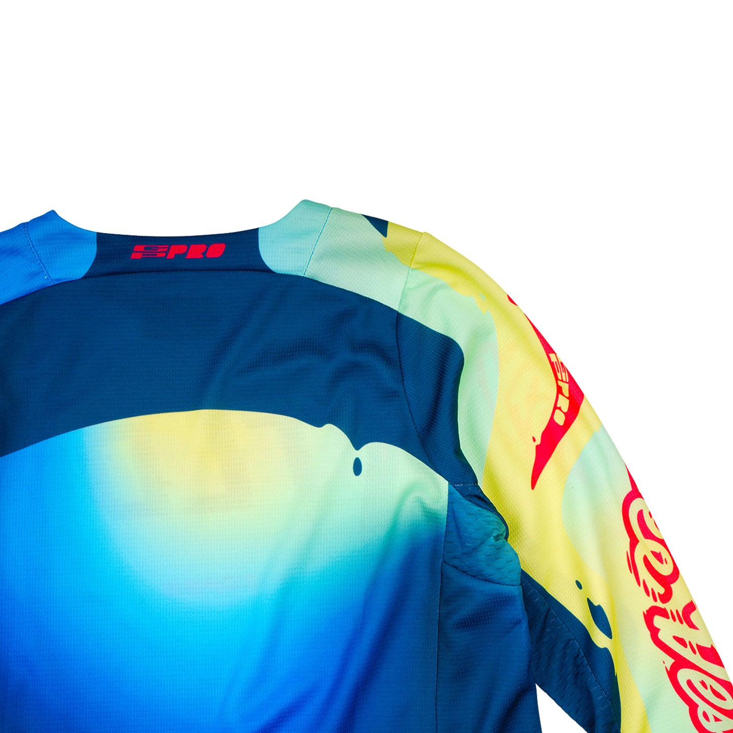 Maillot GP Pro Jeunesse Jaune Fluo / Bleu Marine Foncé
