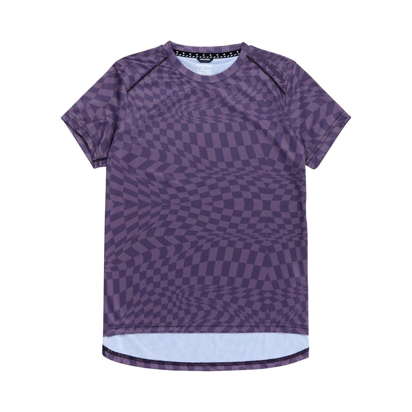 TLD Womens Lilium SS Jersey Twisted Checkers Deep Purple