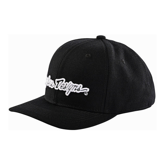 Troy Lee Snapback Hat Signature Black / White