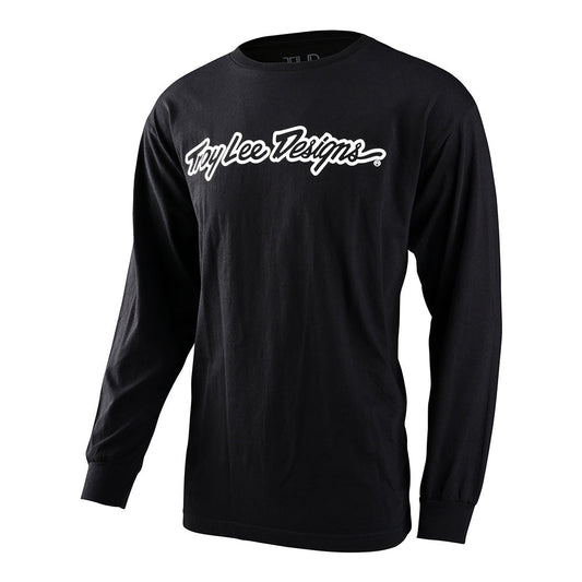 Troy Lee Long Sleeve Tee Signature Black