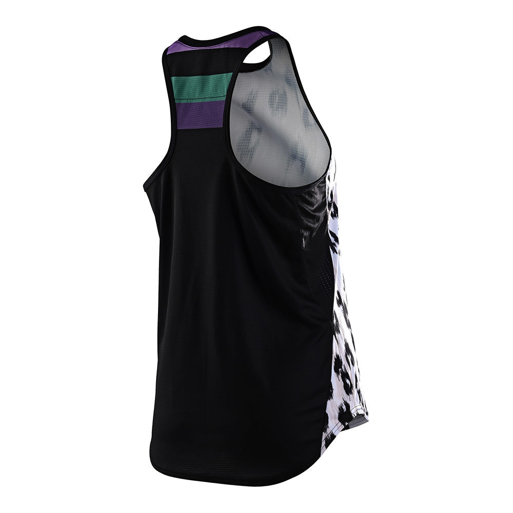 Womens Luxe Tank Top Wild Cat Weiß
