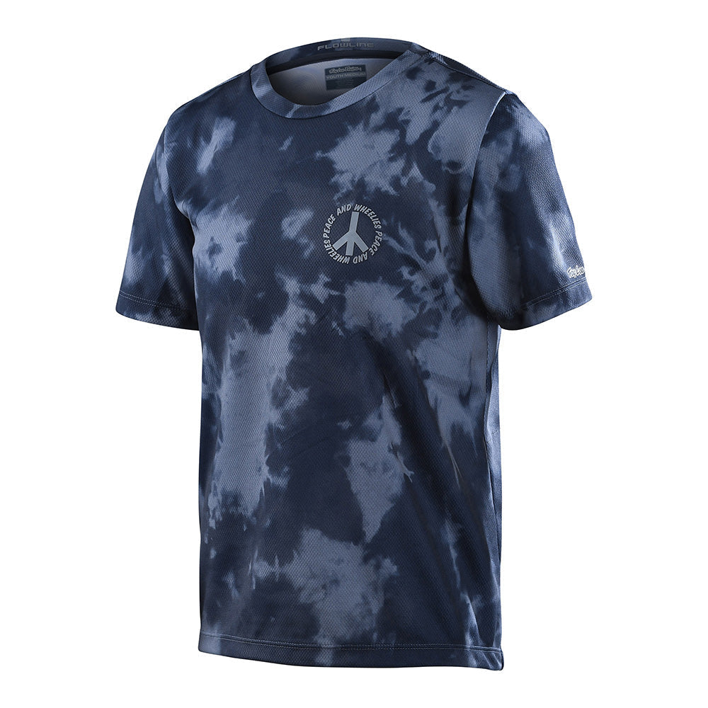Troy Lee YOUTH FLOWLINE SHORT SLEEVE JERSEY PLOT Charcoal