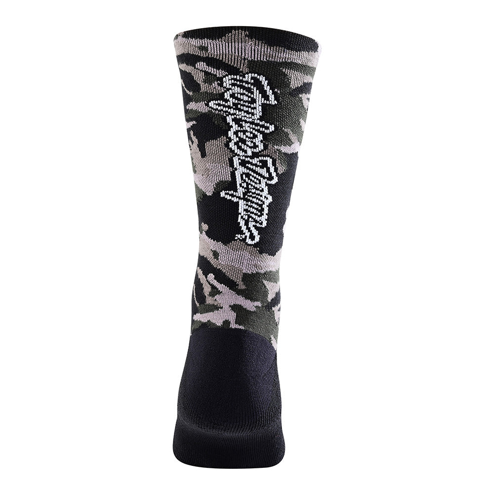 Troy Lee Performance Sock Camo Signature Black
