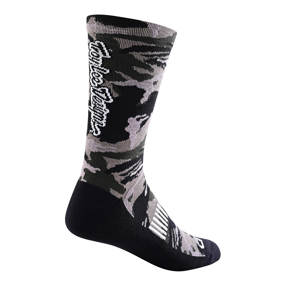 Troy Lee Performance Sock Camo Signature Black