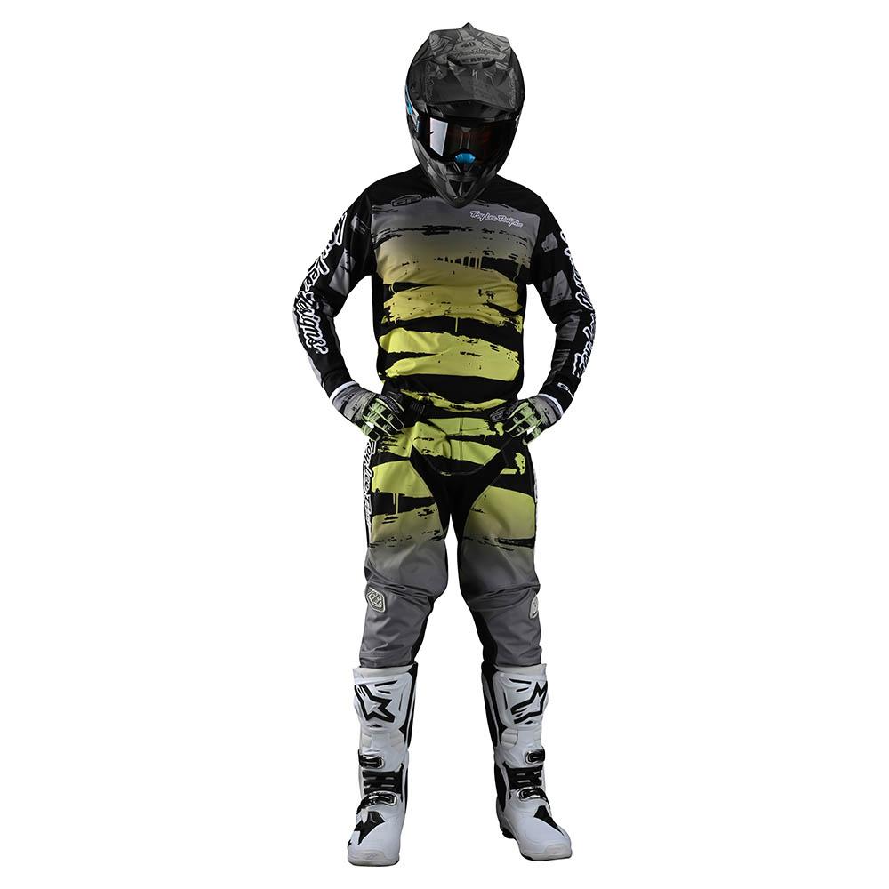 Troy Lee GP PANT BRUSHED Black/Glo Green