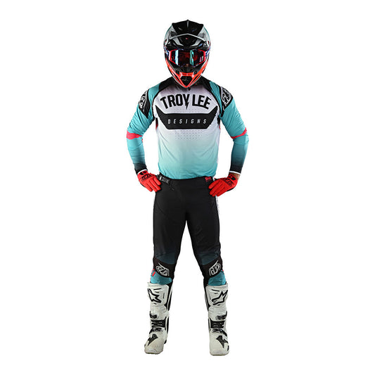 Troy Lee SE Ultra Jersey Arc Turquoise / Neon Melon