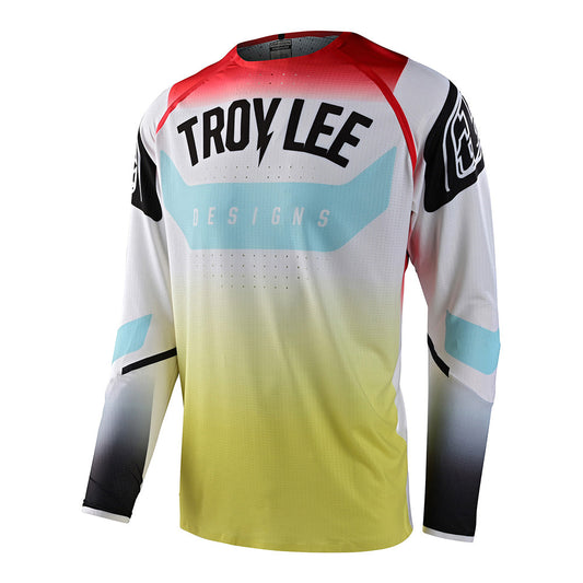 Troy Lee SE Ultra Jersey Arc Acid Yellow / Red