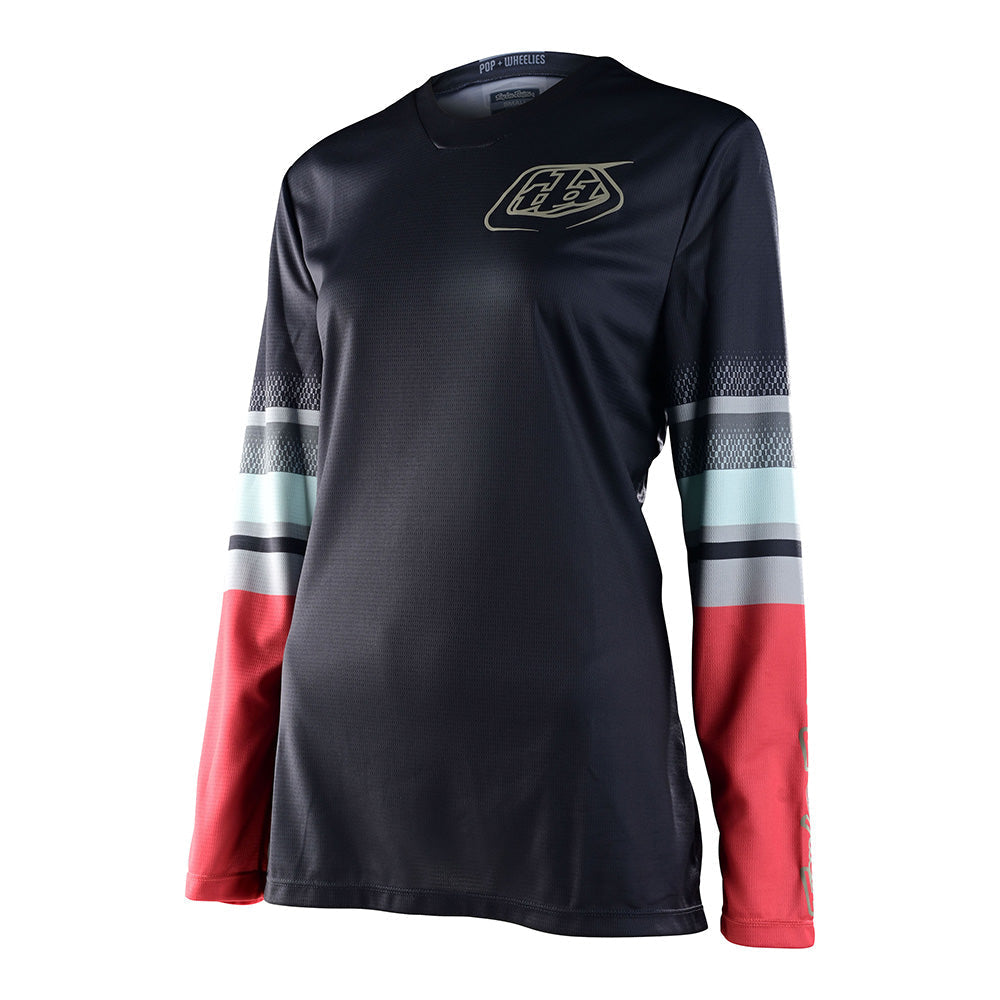 Troy Lee WOMENS GP JERSEY WARPED Charcoal