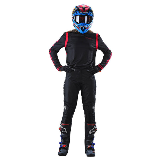 Troy Lee WOMENS GP JERSEY MONO Black/Flo Red