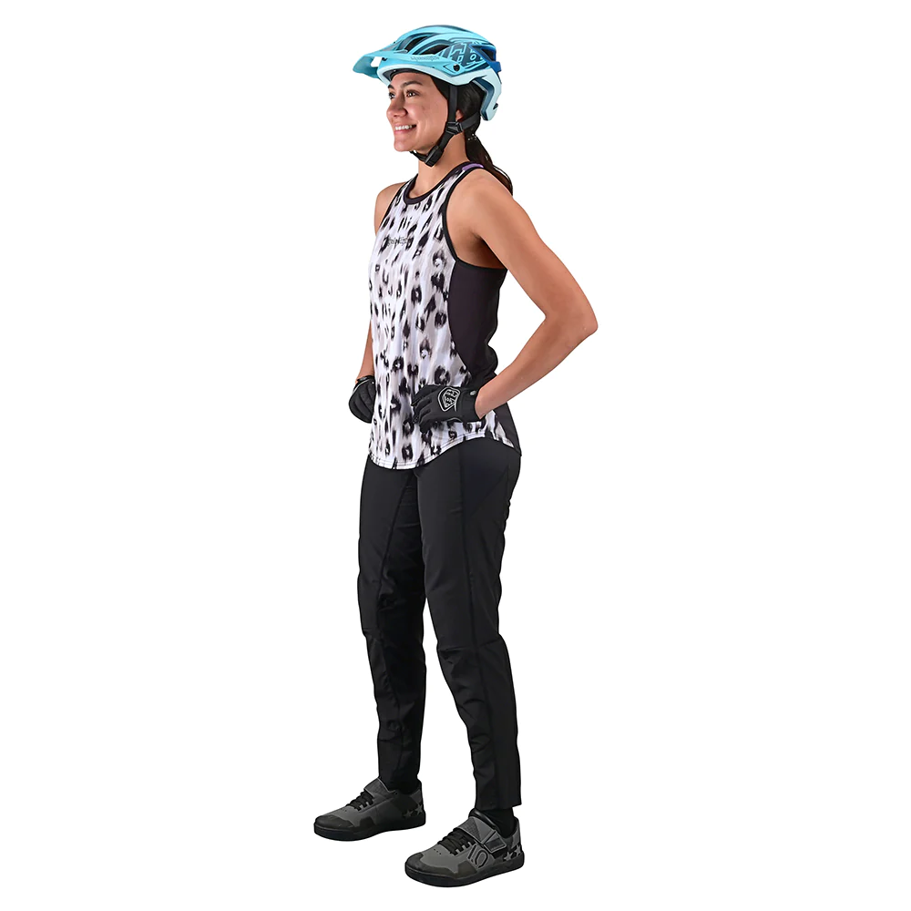 Womens Luxe Tank Top Wild Cat Weiß