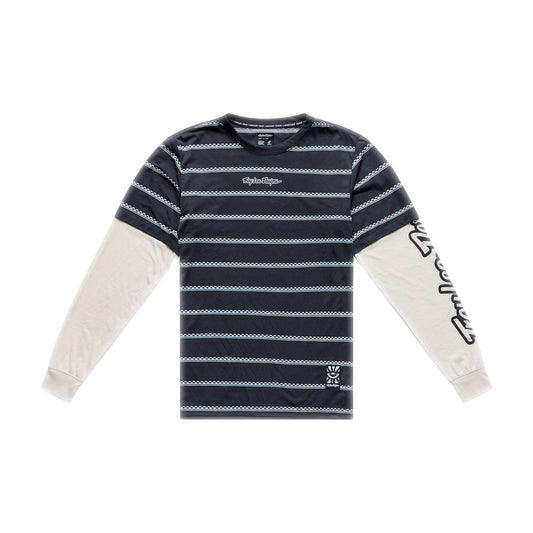 Skyline Fakie Ride LS Tee Stripe Carbon